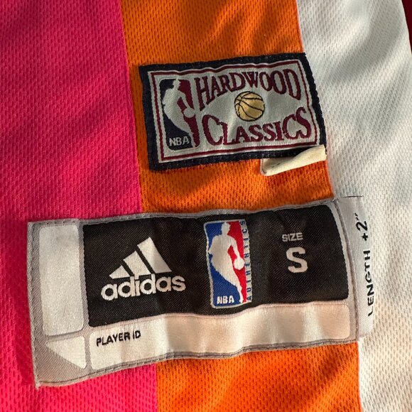 Dwayne Wade Miami Heat Adidas Retro Hardwood Classics Jersey Small ABA NBA - Picture 6 of 8